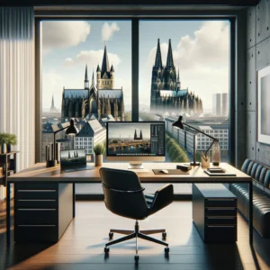Büro in Köln, KI-Bild