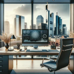 Frankfurt Büro KI Bild