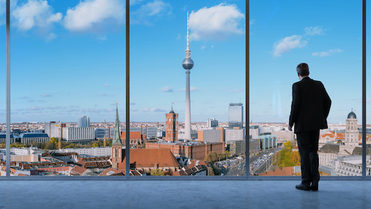 Berliner Stadtbild aus einem Büro